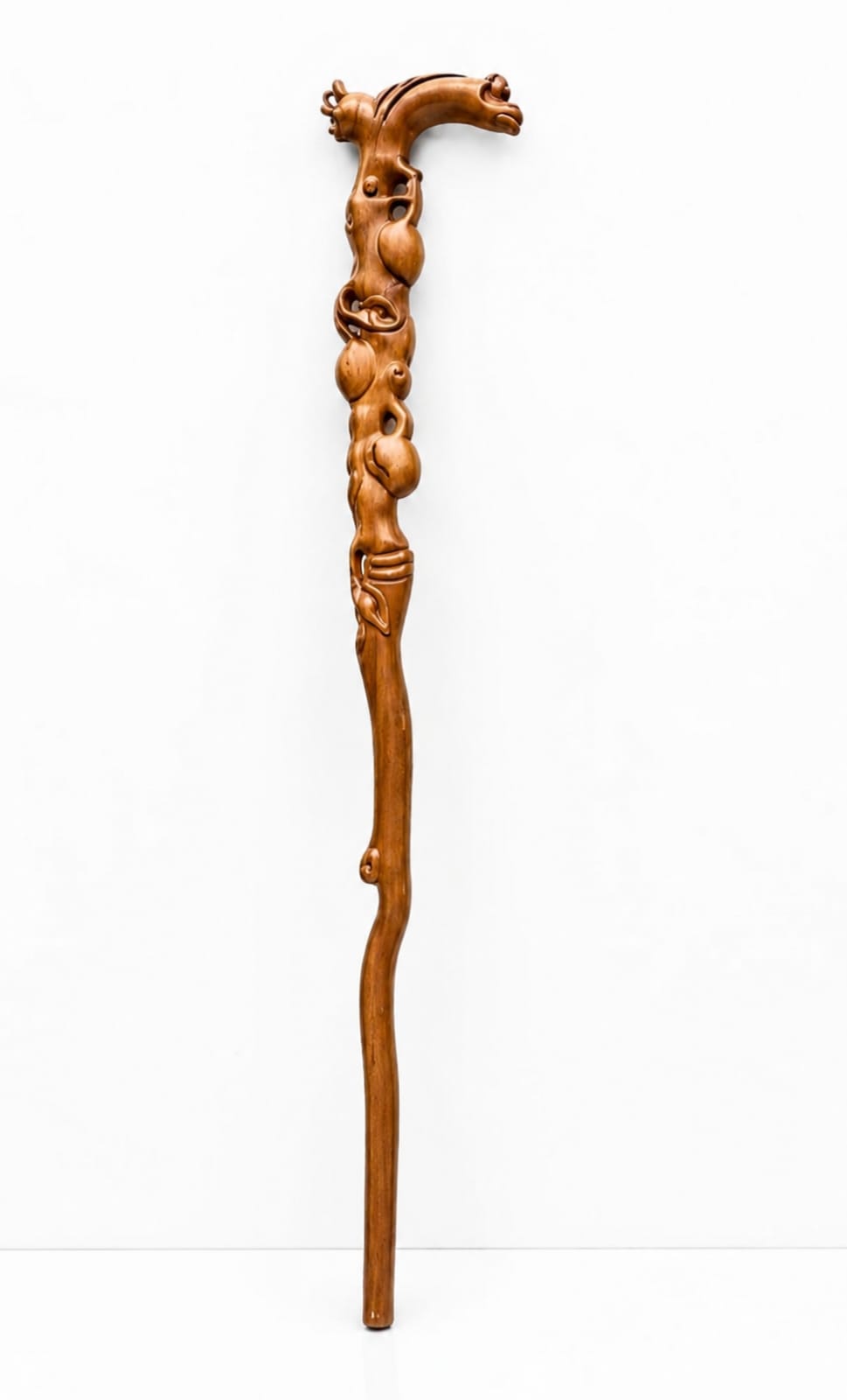 Hand-Carved Dragon Head Wooden Furniture Leg | Luxury Solid Wood Carving
