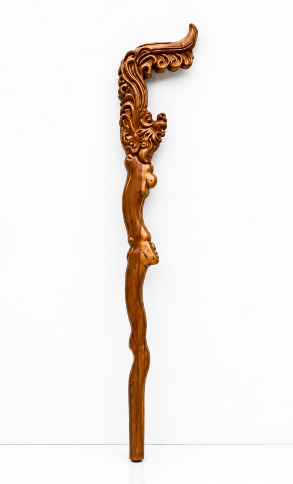 Luxury Hand-Carved Wooden Furniture Leg | Decorative Solid Wood Carving