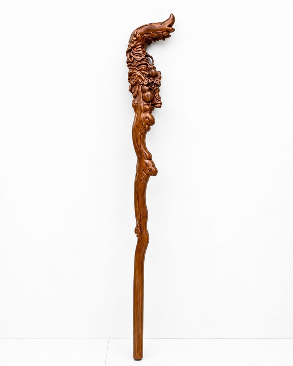Luxury Hand-Carved Wooden Figure Furniture Leg  Decorative Carved Wood Component